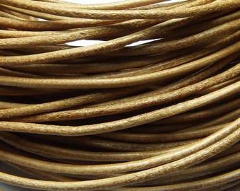 100 m leather 1.5 mm natural PR0500