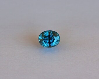 Blue Zircon loose stone Oval cut loose zircon gemstone 1.72ct Cambodian zircon December Birthstone