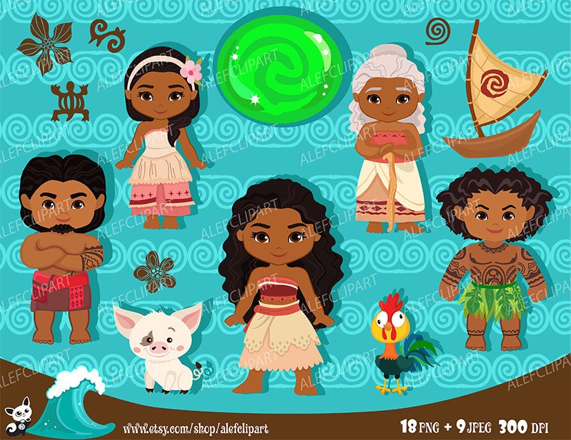 Moana Clipart Disney Moana Princess Moana Clipart Instant