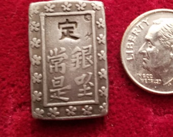 Silver coin, Japan 2 Shu (.432 Ag)