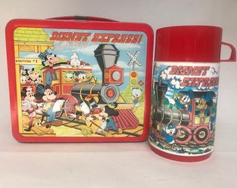 1979 Disney Express Lunch Box and Thermos Excellent!