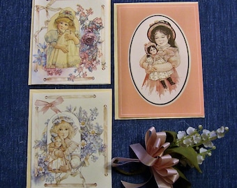 3 Vintage Jan Hagara Note cards