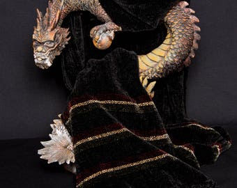 Handwoven Rayon Chenille Scarf
