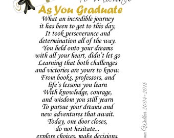 Graduation poem | Etsy Graduation poem | Etsy