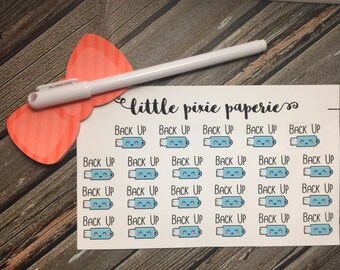 Back Up Functional Planner Stickers