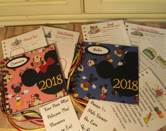 SALE Mickey or Minnie Mouse Disney Autograph Book with Journal Cards YR2018
