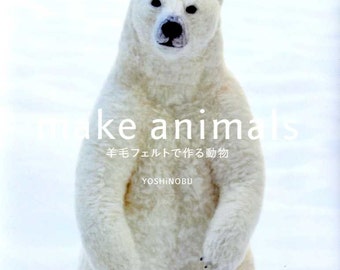 Make Animals Needle Felt Wool - Japanese Craft Book MM