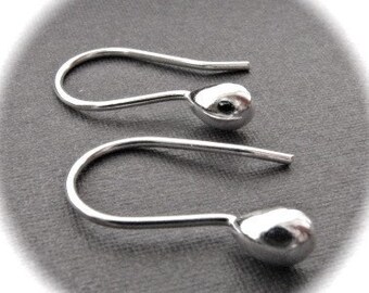 Simplistic French Ear Wires in Solid STERLING SILVER - plain and simple