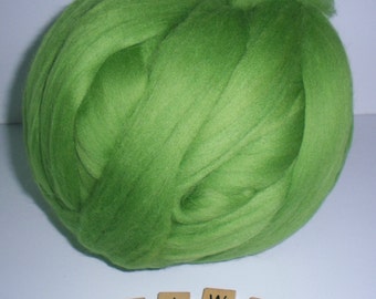 Kiwi Merion Wool Top, 21.5 Microns, Spinning, Felting, Needle Felting, Rovings