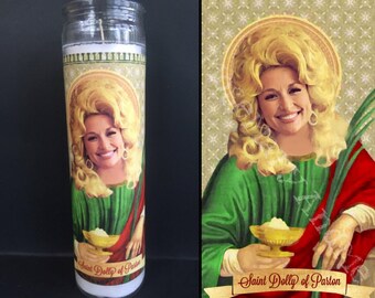 Dolly Parton Devotional Prayer Saint Candle