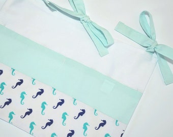 Crib Organizer, 2 Pockets, 100% cotton