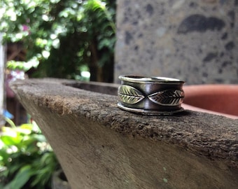 Balinese Silver Leaf Ring - any size