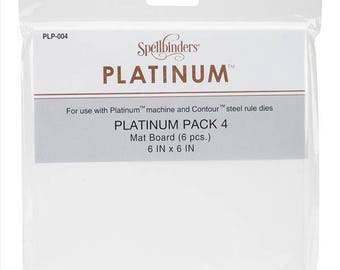 Spellbinder Mat Board - 6 x 6 inch- 6 pieces in a pack- perfect for steel rule dies
