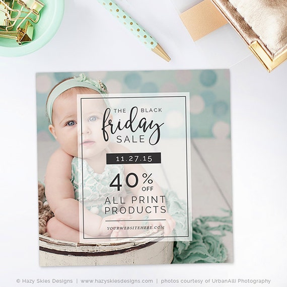 black friday template photography marketing template holiday photographer marketing templates