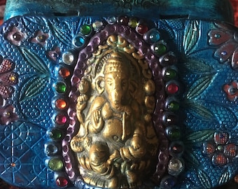altered altoid tin with Ganesha