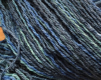 Brooks Farm Yarn - Riata - Hand Dyed, Shades of Blue - Natural Fibers - Mohair & Wool - Worsted Weight