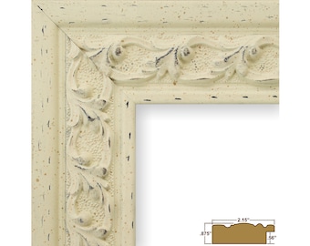 Craig Frames, 24x36 Inch Antique White Picture Frame, Swedish Country, 2.125-Inch Wide (5272042436)