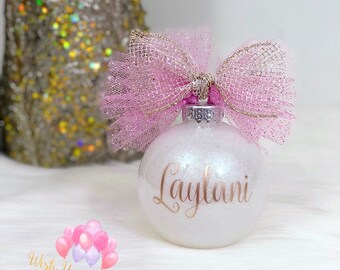 Custom-Made Personalized Christmas Ornament, Personalized Ornaments, Made to Order Ornaments, Family Ornaments, My first Christmas ornament