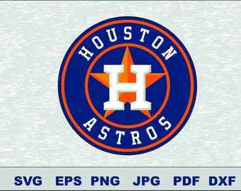 Houston Astros Svg, DFX Eps, , Vector, Cut File Silhouette Studio Cameo Cricut Design Template Stencil Vinyl Decal