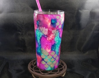 Mermaid scale 20 oz tumbler
