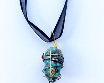 Rustic Turquoise Pendant