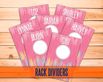 SaLe! NEW Clothing Rack Dividers! H O Approved Fonts and Colors! 4x6" Print Ready; hanger tags; clothing dividers; INSTANT DOWNLOAD!