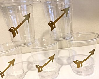 Arrow Party Cups - Wild One Party - Bachelorette Party - Pow Wow Theme - 1st Birthday Bash - Tribal Party - Arrow - Bohemian Bridal Shower