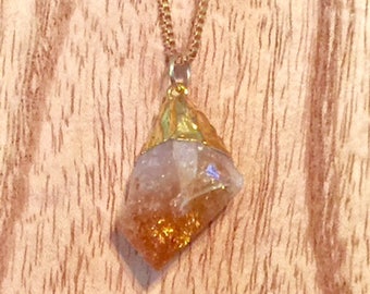 Citrine Crystal Necklace