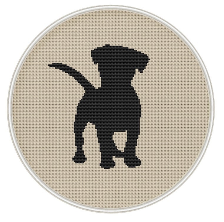 Puppy cross stitch pattern Dog counted cross stitch Instant