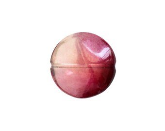 4 Vintage 21mm - Fuchsia Luster lentil beads