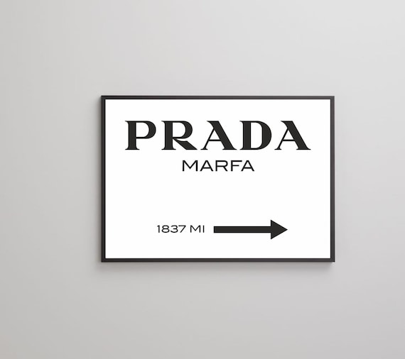 Prada Marfa poster print on paper or canvas up to A0 size