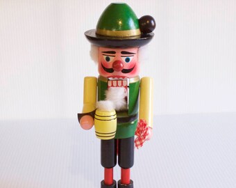 Vintage Bavarian Nutcracker Octoberfest Wooden Figurine 12"