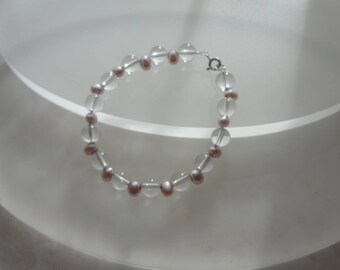 pearl and crystal bracelet