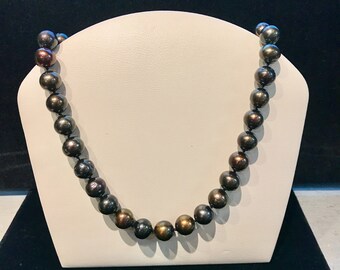 Vintage Brown Freshwater Pearl Necklace N-FWP-32