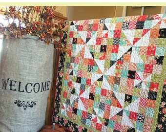 Pinwheels Over Patchwork - Carried Away Quilting CAQ-002