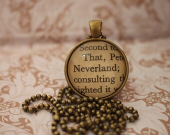 Neverland Pendant/Necklace ~ Peter Pan ~ J.M Barrie