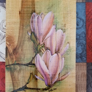 Magnolia Pyrography