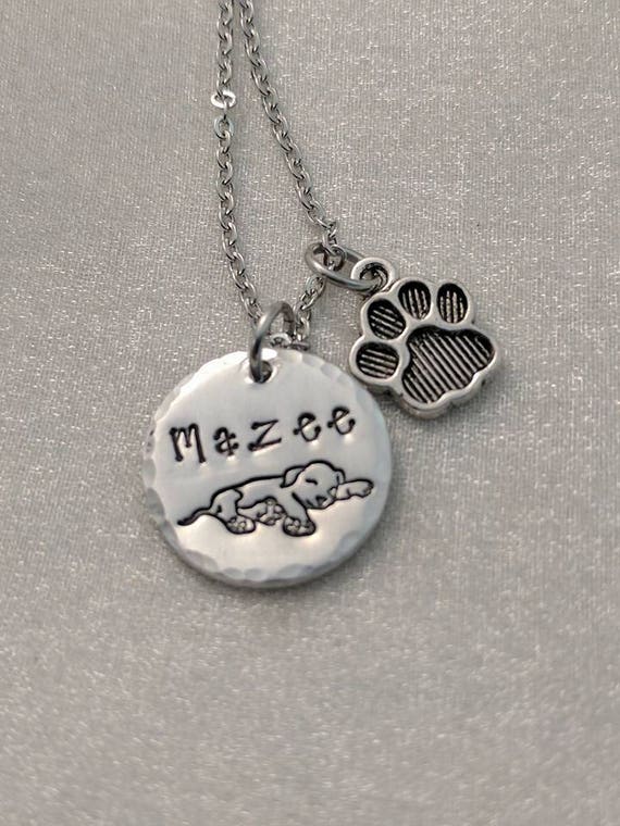 Dog Lover Necklace Puppy Love Jewelry Personalized Pet