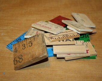 Wooden Yardstick Pieces - set of 20 - item #2420-7