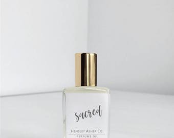 Sacred - Natural Perfume Oil - Vegan Perfume- Jojoba Oil - Roll on Perfume - Roller ball perfume - Small Perfume