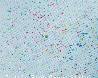 14 Count Aida, Coloured Aida, Cross Stitch Fabric, Bright Aida, Multi Coloured Aida, Rainbow Aida, Cross Stitch Material,