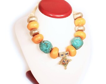 Berber-style necklace from original Moroccan beads #2