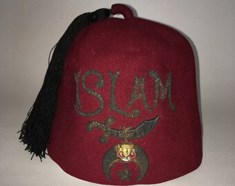 Vintage Islam Shriner's Fez