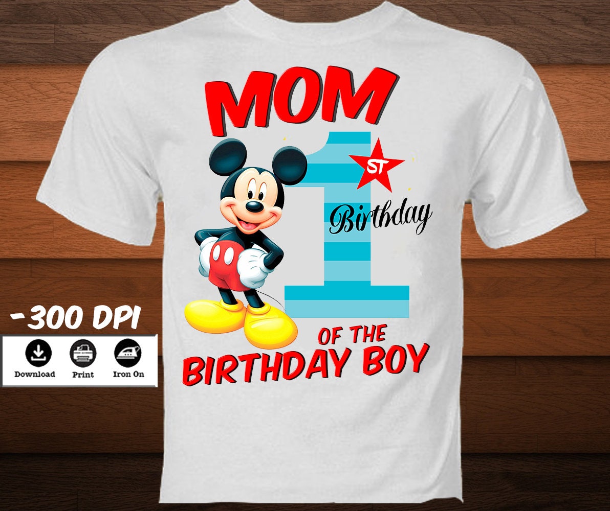 mickey mouse 1 birthday shirt