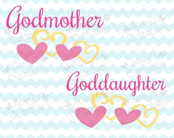 Download Best Godmother Ever Best Goddaughter Ever Cuttable SVG File