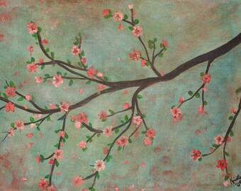 Cherry Blossoms Commission by Kristen Dougherty