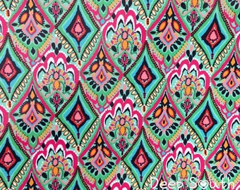Turquoise Ikat Vinyl, Bright Vinyl, Adhesive Vinyl, Turquoise Vinyl, Permanent Vinyl, Colorful Vinyl, Oracal 651, 12 X 12