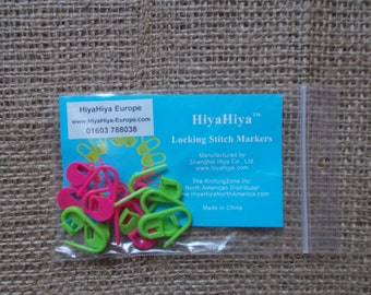 HiyaHiya locking stitch markers, 12pcs
