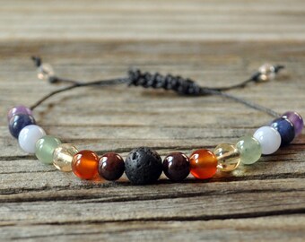 Diffuser Bracelet, Chakra Bracelet, Beaded Diffuser, Essential Oils, Oil Diffuser, Yoga Bracelet, Meditation Bracelet, Healing Bracelet