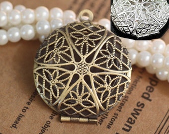 10pcs/lot Locket pendant, vintage style pendant- Lockets for Women-27mm